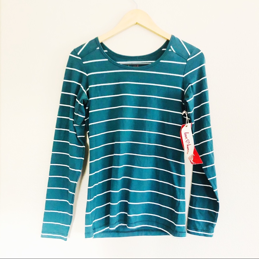 NWT Hanna Andersson Long Sleeve Striped Shirt